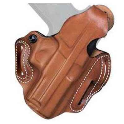 DeSantis Thumb Break Scabbard Belt Holster For 1911 Government Left Hand Leather Tan 