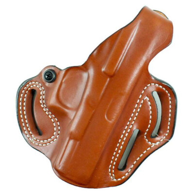 DeSantis Thumb Break Scabbard Belt Holster For Glock 19 Left Hand Leather Tan 