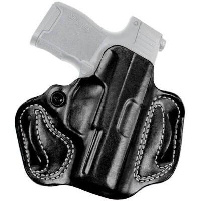 DeSantis Mini Slide SIG P365 OWB Belt Holster Right Hand Leather Black