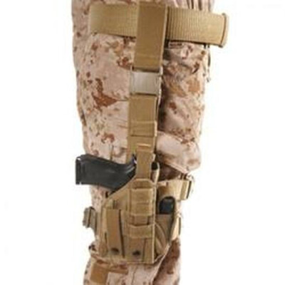 BLACKHAWK! Omega VI Ultra Universal Drop Leg Holster Ambidextrous Nylon Tan 40MLH1CT