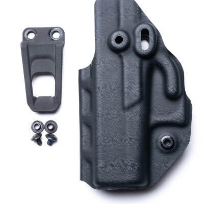 Crucial Concealment Covert IWB Holster fits S&W M&P Shield Ambidextrous Optics Compatible Kydex Black