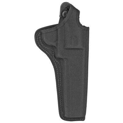 Bianchi #7001 AccuMold Thumbsnap Belt Holster 6" Barrels Size 5 Right Hand Ballistic Fabric Black