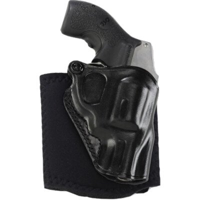 Galco Ankle Glove S&W J Frame 2" Ankle Holster Right Hand Black