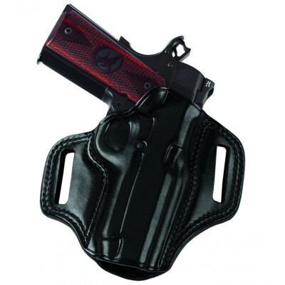 Galco Combat Master Belt Holster 1911 3" Barrels Right Hand Leather Black CM424B