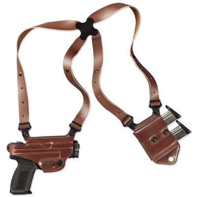 Galco Miami Classic II Shoulder Holster System For Glock 9/40 Right Hand Leather Tan MCII224