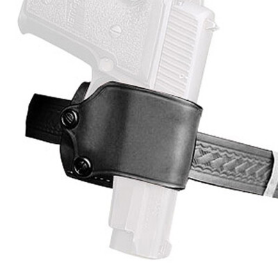 DeSantis Yaqui Slide Belt Holster Large Double Action Autos Right Hand Leather Black 023BADAZ0