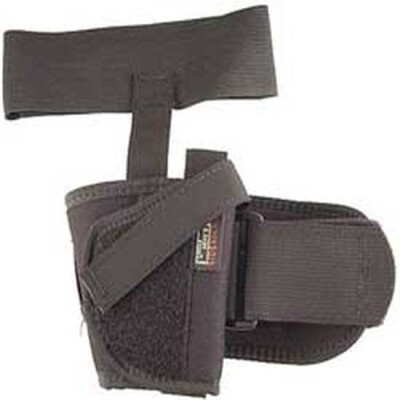 Uncle Mike's Ankle Holster .22 to .25 Caliber Size 10 Right Hand Nylon Black