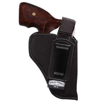 Uncle Mike's IWB Holster With Retention Strap Size 16 3.25-3.75" Medium/Large Autos Left Hand Nylon Black 76162