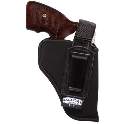 Uncle Mike's IWB Holster With Retention Strap Size 36 2" Small Revolvers Right Hand Nylon Black 76361