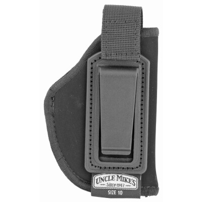 Uncle Mike's IWB Holster With Retention Strap Size 10 .22-.25 Small Autos Right Hand Nylon Black 76101