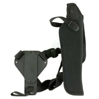 Uncle Mike's Sidekick Vertical Shoulder Holster Size 4 Medium/Large Revolvers Right Hand Nylon Black 83041