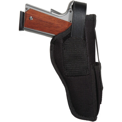 Uncle Mike's Sidekick Hip Holster Size 5 4.5"-5" Large Autos Ambidextrous Kodra Laminate Black 7005-0