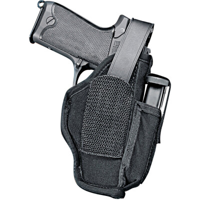 Uncle Mike's Sidekick Hip Holster Size 1 3 - 4" Medium Autos Ambidextrous Kodra Laminate Black 7001-0