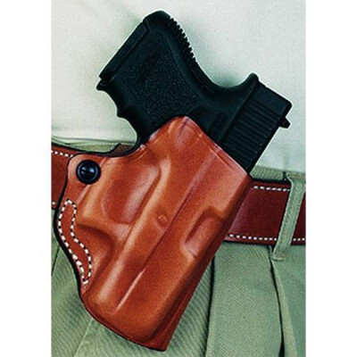 DeSantis Mini Scabbard Belt Holster For Glock 19, 23, 32, 36 Right Hand Leather Black