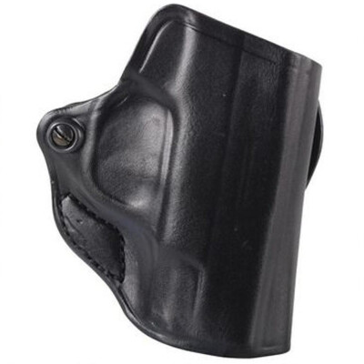 DeSantis Mini Scabbard Belt Slide Holster Glock 29/30 H&K P2000 Right Hand Leather Black