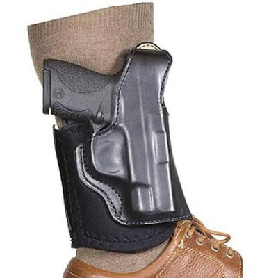 DeSantis Die Hard Ankle Holster For Glock 43 Left Hand Leather Black 014PD8BZ0