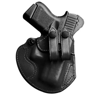 DeSantis Cozy Partner IWB Holster For Glock 17/19 Ruger SR9/40 Right Hand Leather Black 028BAB2Z0