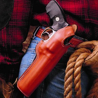 DeSantis Dual Angle Hunter Belt Holster S&W Governor 2.75" Right Hand Leather Tan 016TCV1Z0