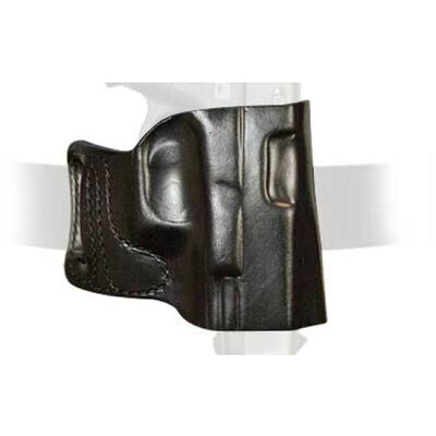 DeSantis E-GAT Belt Slide Holster For Glock Full Size/Compact 9/40 Right Hand Leather Black 115BAB2Z0