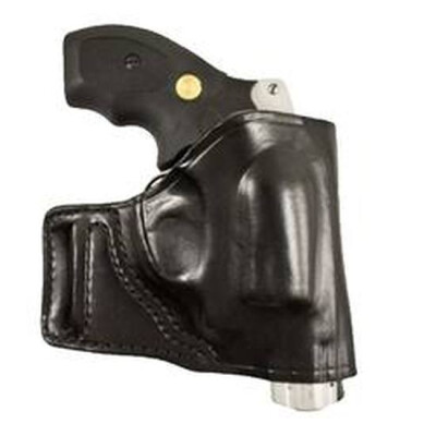 DeSantis E-GAT Belt Slide Holster S&W J Frame Right Hand Leather Black 115BA02Z0