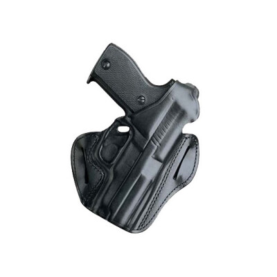DeSantis F.A.M.S. Belt Holster With Lock Hole For Glock 19/23/32/36 Right Hand Leather Black 01LBAB6Z0