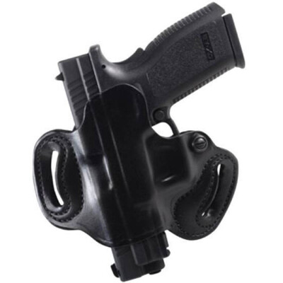 DeSantis Mini Slide Belt Holster For Glock 43 Left Hand Leather Black 086BB8BZ0