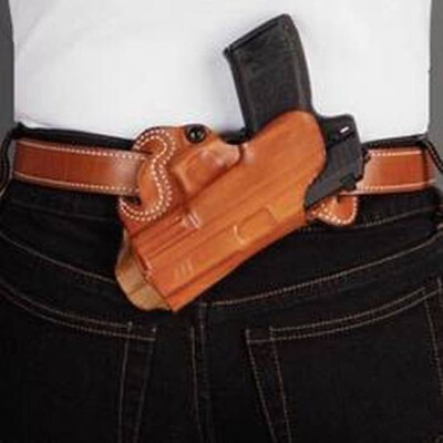 DeSantis Gunhide Small of Back Belt Holster Springfield XD Right Hand Leather Tan 067TA88Z0
