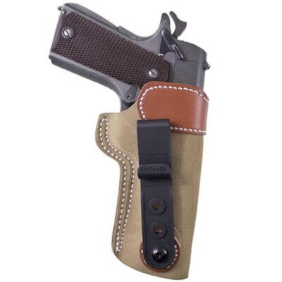 DeSantis Gunhide Sof-Tuck 1911 Government, Commander, S&W SW1911, Browning Hi Power P35 Tuckable IWB Holster Right Hand Leather Tan 106NA85Z0