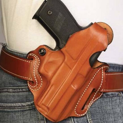 DeSantis Thumb Break Belt Holster For Glock 19/23/32/36/45 Right Hand Leather Tan 001TAB6Z0