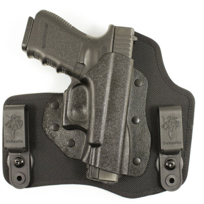 DeSantis Invader Tuckable IWB Holster S&W M&P Shield 9/40 Right Hand Nylon/Kydex Black M65KAX7Z0