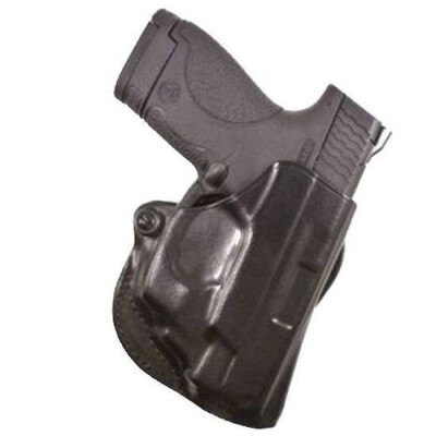 DeSantis Mini Scabbard Belt Slide Holster For Glock 42 Right Hand Leather Black 019BAY8Z0