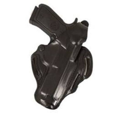 DeSantis Thumb Break Scabbard Belt Holster 1911 with Rail 5" Right Hand Leather Black 001BAF9Z0