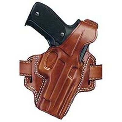 Galco F.L.E.T.C.H. High Ride Belt Holster For Glock 19/23/32 And FN FNS 9/40 Right Hand Leather Tan FL226