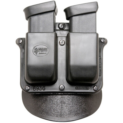 Fobus Paddle Double Magazine Pouch For Glock 36 Magazines Ambidextrous Polymer Black 6936P