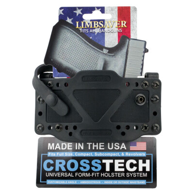 LimbSaver CrossTech Ambidextrous Holster with Secure Strap Clip On Polymer Black