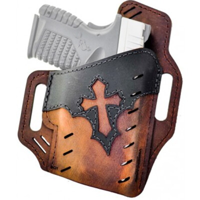 Versacarry Guardian Arc Angel OWB Holster P365 RH Leather Brown/Black