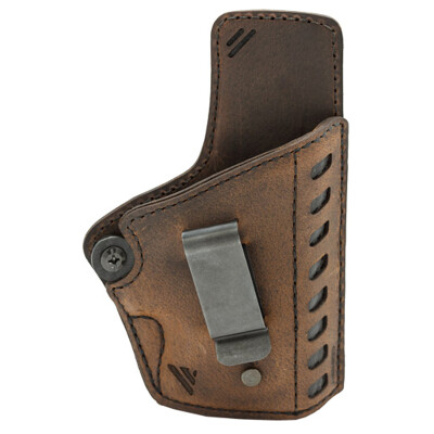 Versacarry Compound Deluxe Gen II Series Holster IWB Size 2 Right Hand Leather Distressed Brown