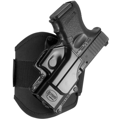 Fobus Ankle Holster For Glock 26/27/33 Right Hand Polymer Black GL26A
