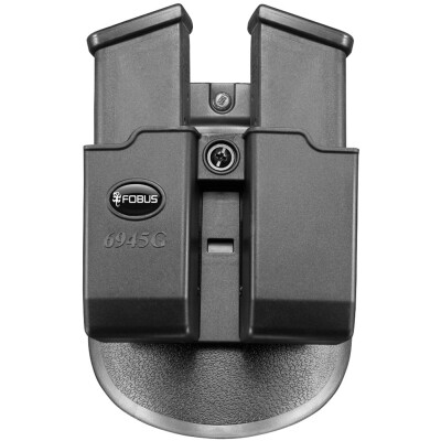 Fobus Double Magazine Roto-Paddle Pouch For Glock .45 Double Stack Magazines Ambidextrous Polymer Black 6945RP