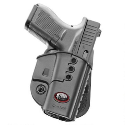 Fobus Evolution Paddle Holster For Glock 43/43X/48 Right Hand Polymer Black GL43ND