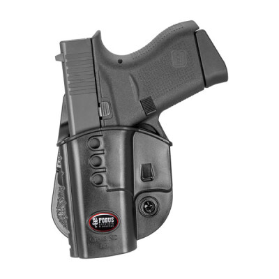 Fobus Evolution Paddle Holster For Glock 43 Left Hand Polymer Black GL43NDLH