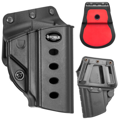 Fobus Evolution Roto Belt/Paddle Holster For Hi-Point/Ruger OWB Right Hand Draw Polymer Construction Black Finish