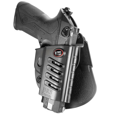 Fobus Evolution Holster Beretta 92/FN FNS,FNX/S&W Shield .45/Taurus G3 Right Hand Paddle Attachment Polymer Black