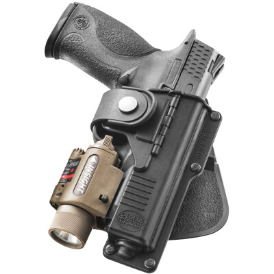 Fobus Tactical Paddle Holster For Glock 9mm/.40 And S&W M&P 9mm/.40 Right Hand Polymer Black BT17