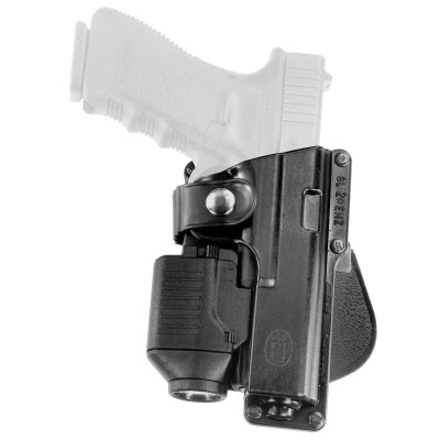 Fobus Tactical Roto-Paddle/Belt Holster For Glock 19/23/32 With Laser Polymer Black GLT19RP 