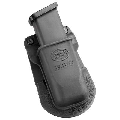 Fobus Paddle Magazine Pouch For Glock /H&K 9mm/.40 S&W Double Stack Magazines Ambidextrous Polymer Black 3901G