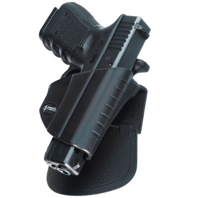 Fobus Thumb Lever Roto-Belt/Roto-Paddle Holster For Glock 17/19/22/23 Right Hand Polymer Black GL2PB