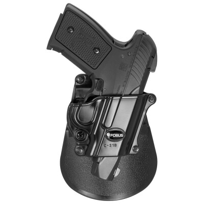 Fobus Compact Paddle Holster 1911/Hi-Power Right Hand Polymer Black C21B