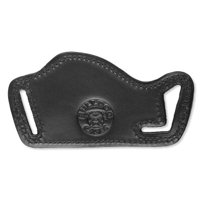 Bulldog Case Belt Slide Leather Holster Large, Black