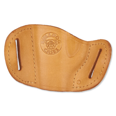 Bulldog Case Belt Slide Holster Small Semi Auto Pistol Right Hand Leather Tan MLT-S